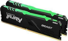 Kingston Fury Beast Ddr4 64gb (2x32) 3600 Mhz Rgb Pc Ram KF436C18BBAK2/64
