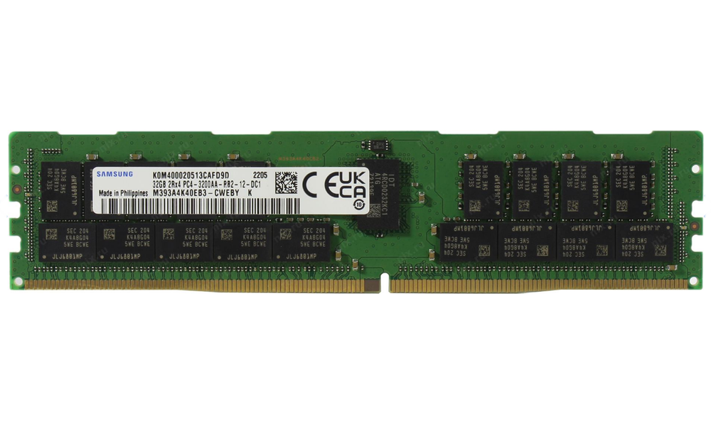 Samsung 32GB PC4-25600 3200MHz ECC Dual Rank RDIMM Memory